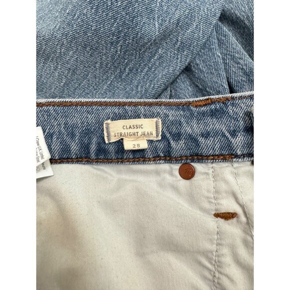 Madewell Classic Straight Jeans in Peralta Wash 28 5 pocket mom jeans high rise - Picture 5 of 5